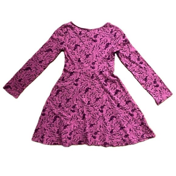 Kohl's Jumping Beans Disney Minnie Mouse Girl’s Long Sleeved Dress Mauve Size 7 - Picture 1 of 8